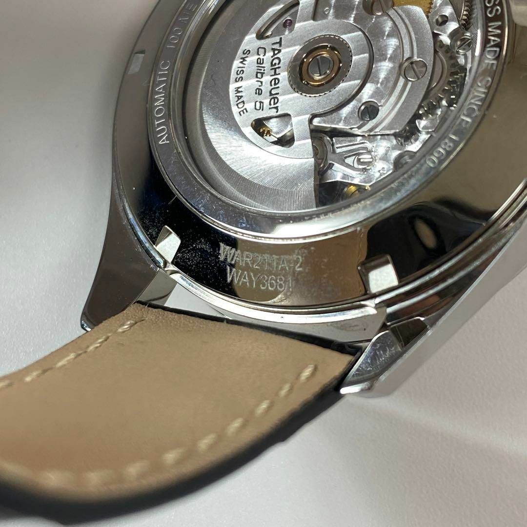 TAG Heuer(タグホイヤー)の美品 TAG Heuer カレラキャリバー 5 黒文字盤 WAR211A メンズの時計(その他)の商品写真