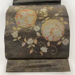 袋帯 美品 名品 お太鼓柄 正絹 【中古】(帯)