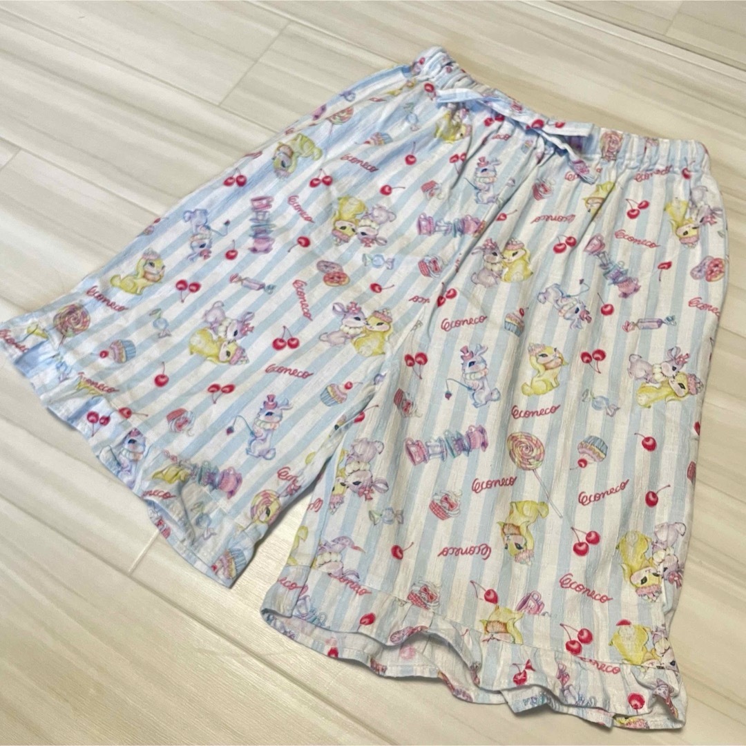 エコネコ 甚平 130 キッズ/ベビー/マタニティのキッズ服女の子用(90cm~)(甚平/浴衣)の商品写真