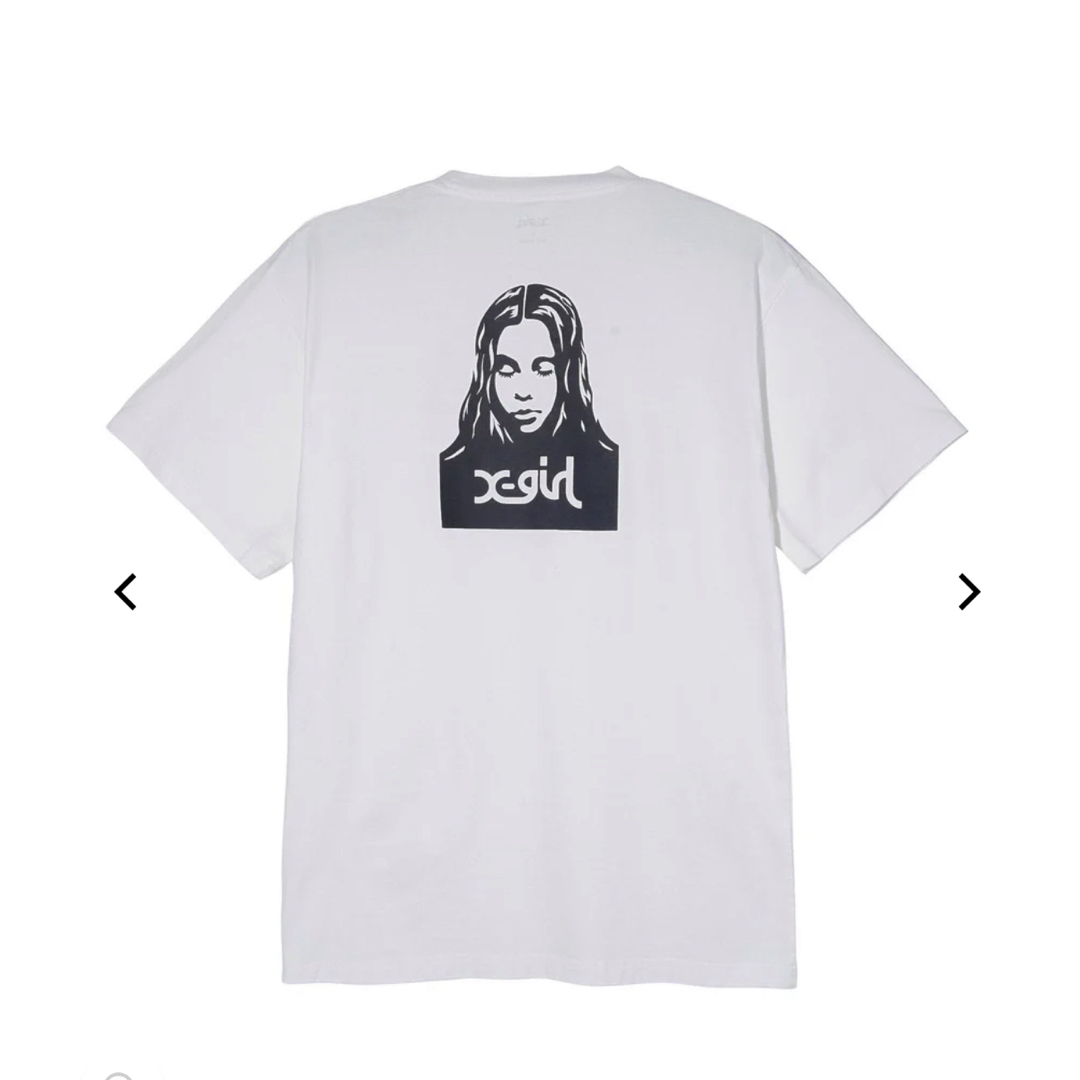 X-girl(エックスガール)のX-girl FACE S/S TEE  エックスガール　xg 　新品 レディースのトップス(Tシャツ(半袖/袖なし))の商品写真