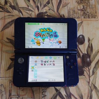 ニンテンドー3DS(ニンテンドー3DS)のNewニンテンドー3DS LL メタリックブルー本体　液晶美品(携帯用ゲーム機本体)