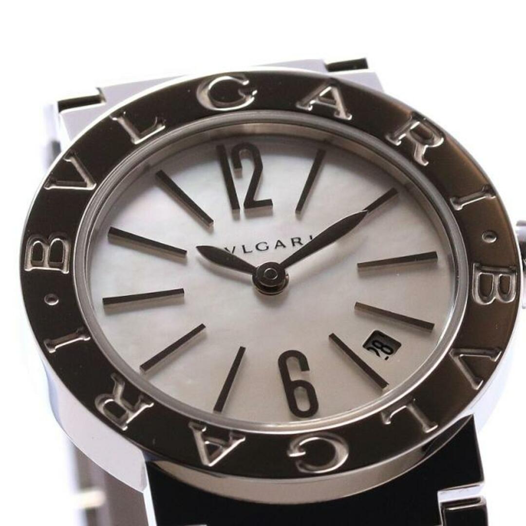 BVLGARI(ブルガリ)のブルガリ 【BVLGARI】 ブルガリブルガリ BBL26S (101885) レディース ホワイトシェル ステンレススティール 腕時計 時計 BVLGARI BVLGARI WHITE SHELL SS MOP【中古】  レディースのファッション小物(腕時計)の商品写真