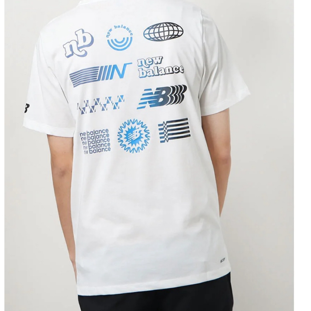 New Balance(ニューバランス)のニューバランス new balance 半袖 グラフィックTシャツ ホワイト メンズのトップス(Tシャツ/カットソー(半袖/袖なし))の商品写真