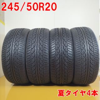 送料無料 YOKOHAMA ヨコハマ 245/50R20 102V PARADA Spec-x ノーマルタイヤ 夏タイヤ サマータイヤ 4本セット [ A3580 ] 【中古タイヤ】(タイヤ・ホイールセット)