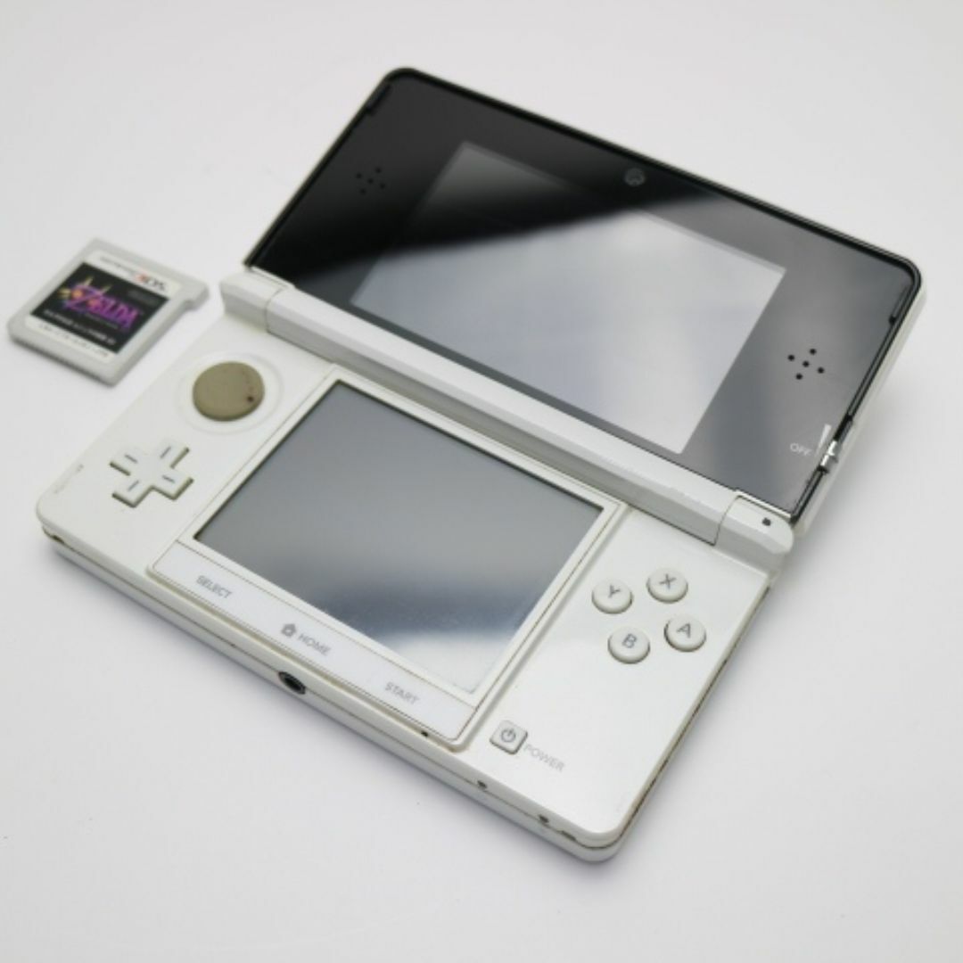ニンテンドー3DS(ニンテンドー3DS)の良品中古 ニンテンドー3DS アイスホワイト  M666 エンタメ/ホビーのゲームソフト/ゲーム機本体(携帯用ゲーム機本体)の商品写真
