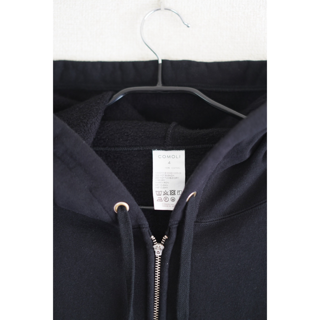 COMOLI コットン吊裏毛 ジップパーカ size4 - パーカー COMOLI コットン吊裏毛 ジップパーカ size4 - パーカー