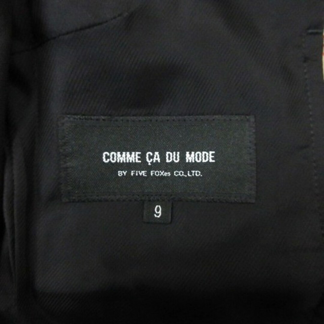 COMME CA DU MODE(コムサデモード)のコムサデモード スーツ セットアップ 1B ジャケット スカート 9 ブラック レディースのフォーマル/ドレス(スーツ)の商品写真
