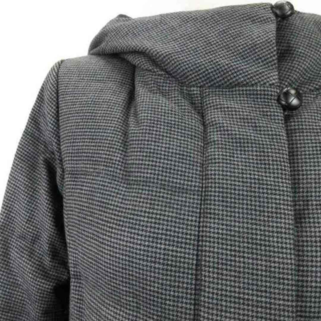KEITH(キース)のキース KEITH ダウンコート 千鳥格子柄 フード 38 グレー レディースのジャケット/アウター(ダウンコート)の商品写真