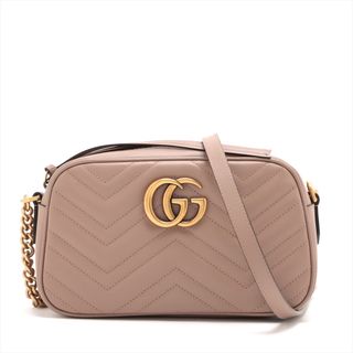 グッチ(Gucci)のグッチ  レザー  ベージュ レディース ショルダーバッグ(ショルダーバッグ)