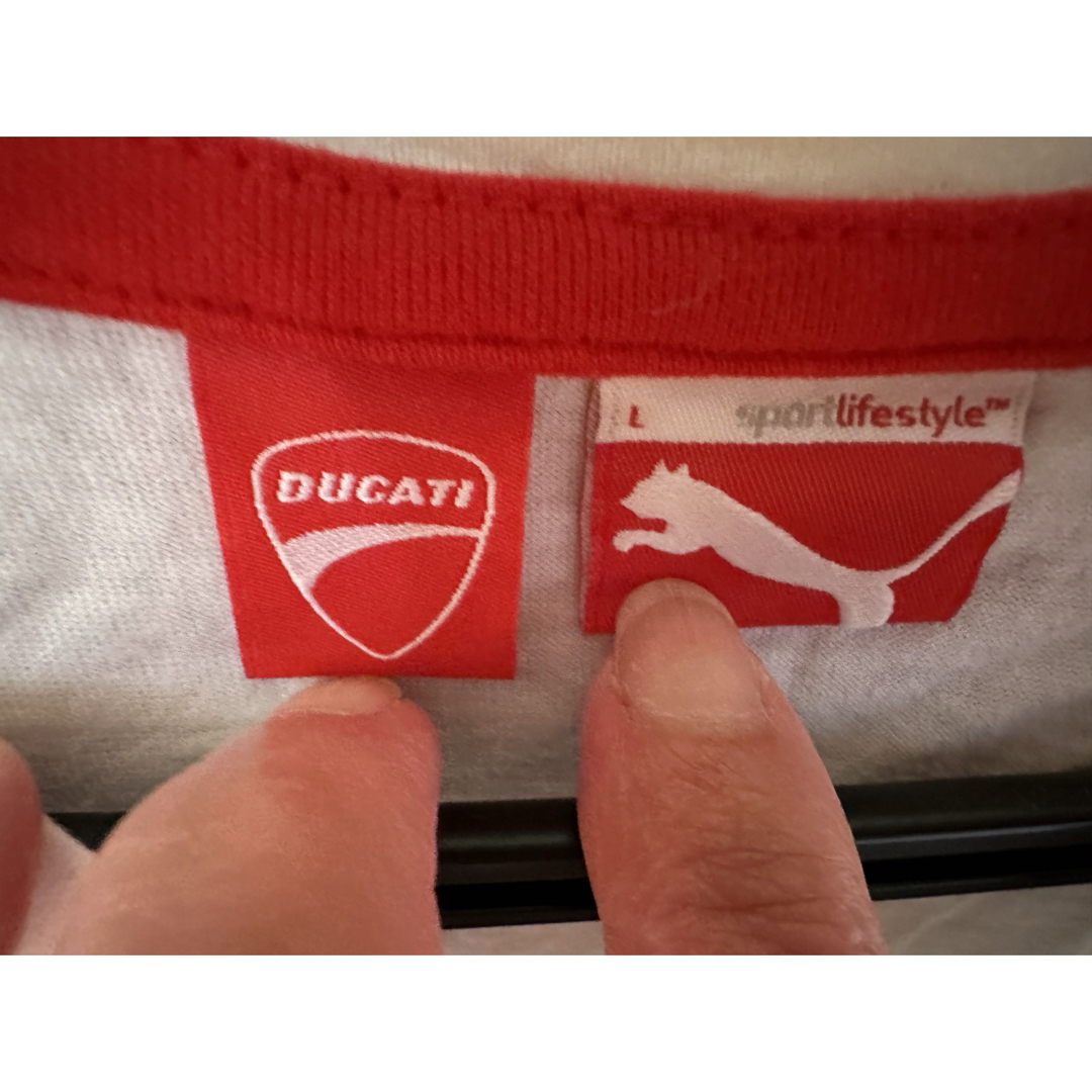 Ducati(ドゥカティ)のDUCATI ドゥカティ　PUMA プーマ　長袖Tシャツ　長T メンズL メンズのトップス(Tシャツ/カットソー(七分/長袖))の商品写真