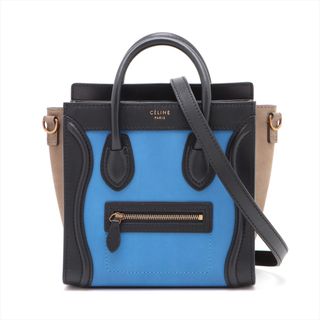 セリーヌ(celine)のセリーヌ  レザー×スエード  マルチカラー レディース ハンドバッグ(ハンドバッグ)