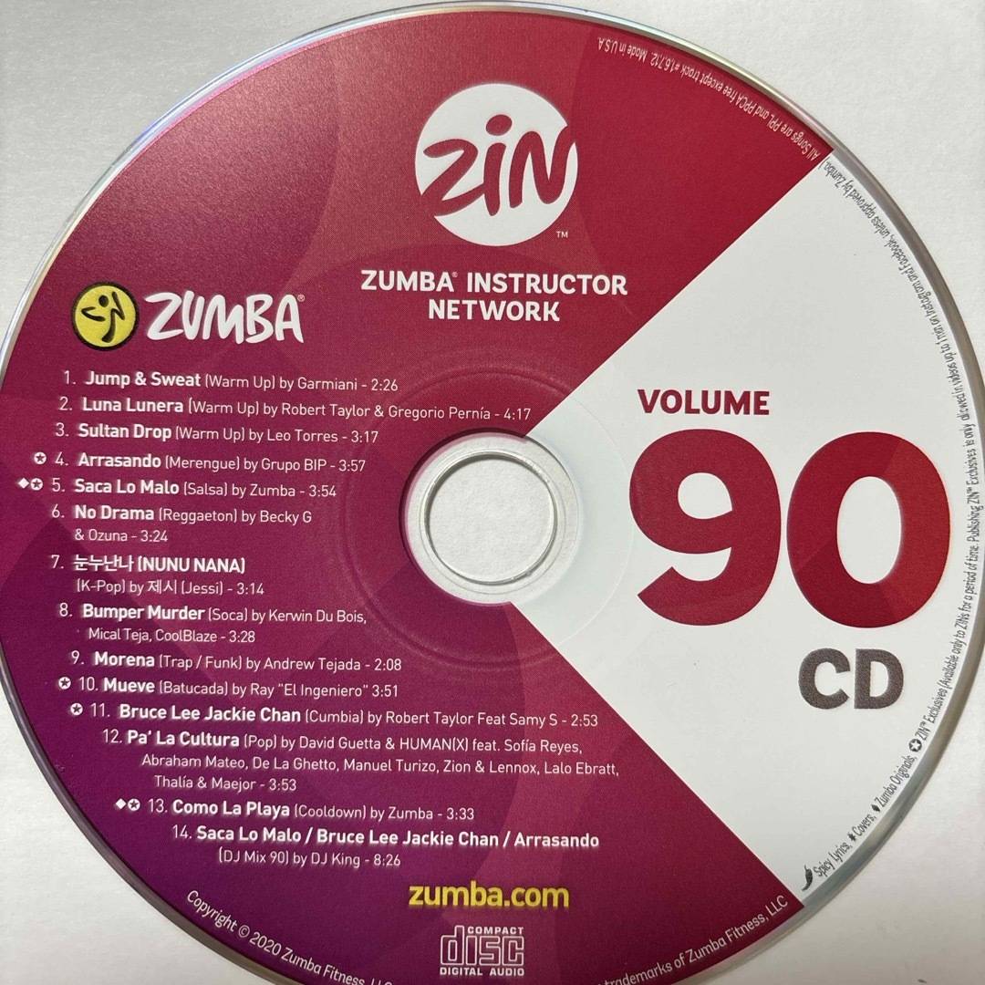 Zumba(ズンバ)のズンバ　ZIN90  CD.DVD エンタメ/ホビーのDVD/ブルーレイ(スポーツ/フィットネス)の商品写真