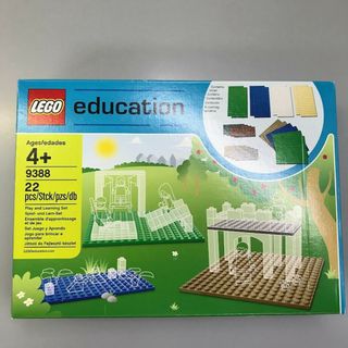 正規品 新品未開封 LEGO レゴ エデュケーション 9388 基礎板バラエティーセット HD-008 裏も使えるベースプレート　８×16　16×16　ベージュ　タン　ブルー　ホワイト　ライトグリーン　ブラウン　他 372(知育玩具)