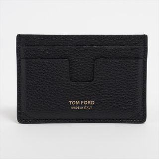 トムフォード(TOM FORD)のトムフォード  レザー  ブラック レディース カードケース(パスケース/IDカードホルダー)