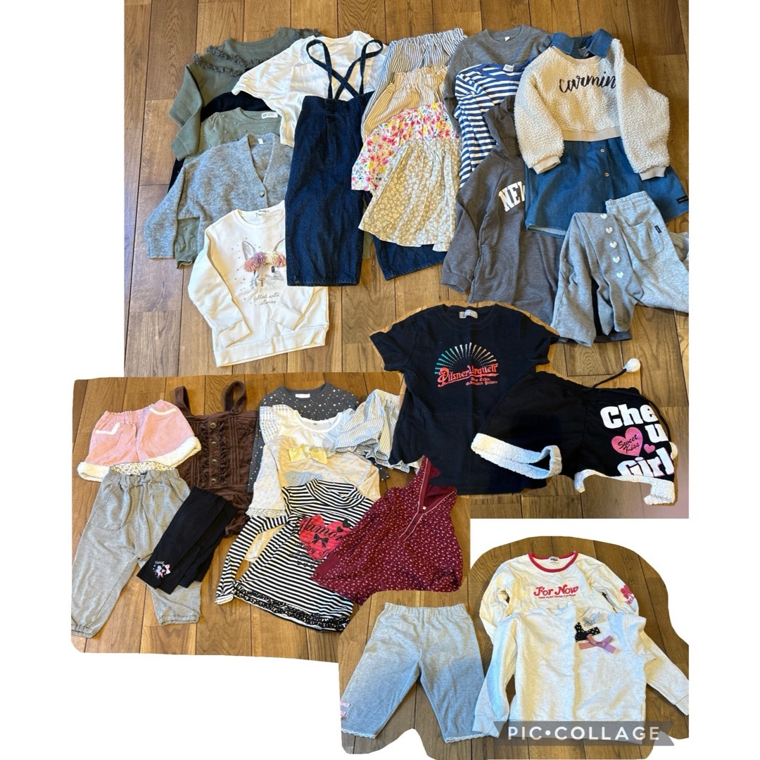 子供服まとめ売り31点★120.130.140.150★格安 キッズ/ベビー/マタニティのキッズ服女の子用(90cm~)(Tシャツ/カットソー)の商品写真