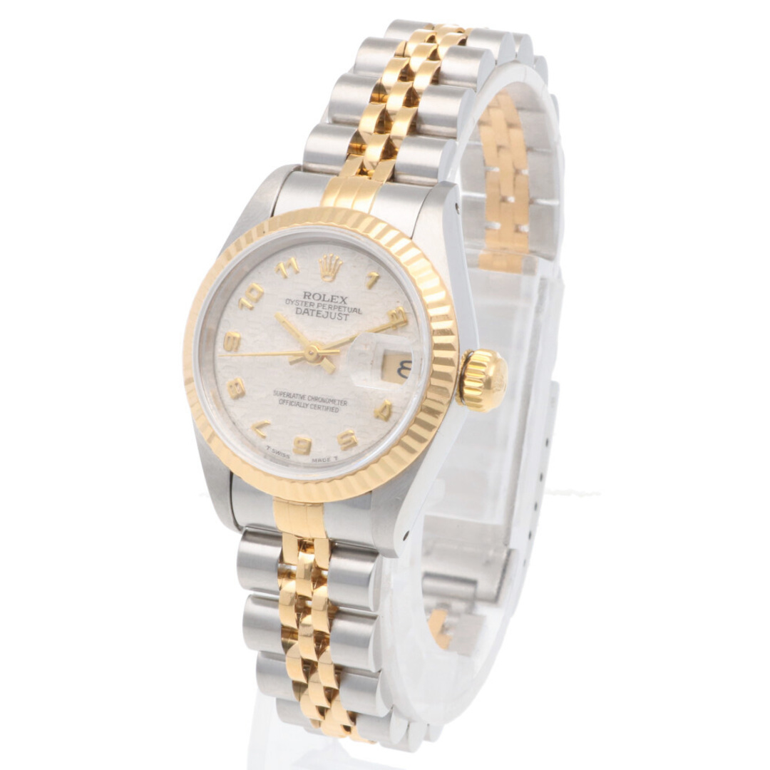 ROLEX(ロレックス)のロレックス デイトジャスト オイスターパーペチュアル 腕時計 時計 ステンレススチール 69173 自動巻き レディース 1年保証 ROLEX  中古 レディースのファッション小物(腕時計)の商品写真