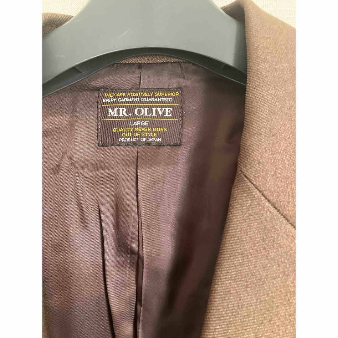 Mr.OLIVE(ミスターオリーブ)のMR.OLIVE / RETRO POLYESTER TWILL  サイズL メンズのジャケット/アウター(テーラードジャケット)の商品写真