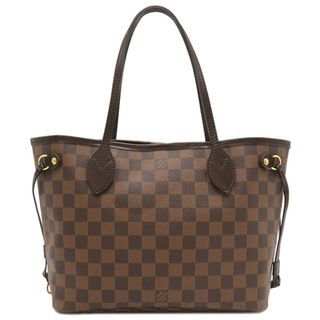 ルイヴィトン(LOUIS VUITTON)のルイヴィトン LOUIS VUITTON トートバッグ ネヴァーフルPM ダミエキャンバス ダミエエベヌ  ゴールド金具 茶 ポーチ欠品  N41359 VI3099【中古】(トートバッグ)