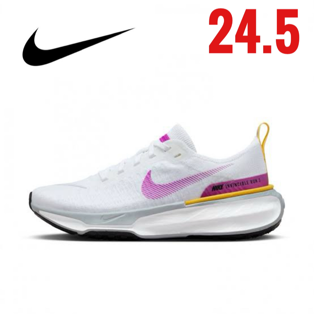 NIKE(ナイキ)のNIKE ナイキ ランニングシューズ　 インヴィンシブルラン3 24.5 スポーツ/アウトドアのランニング(シューズ)の商品写真