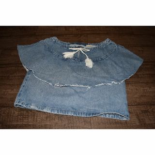 リーバイス(Levi's)のLEVI'S MADE & CRAFTED デニム フリルトップス　XS(シャツ/ブラウス(半袖/袖なし))