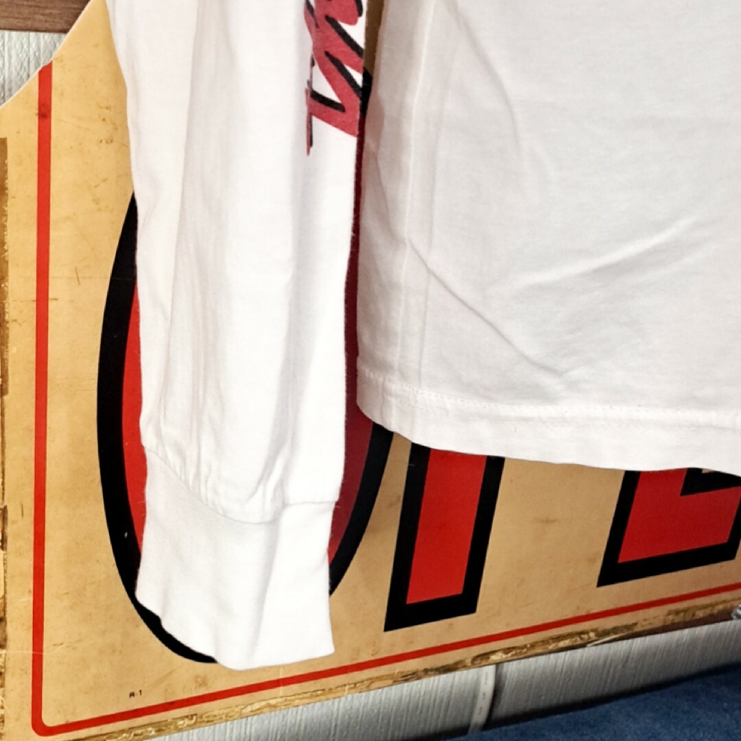HYSTERIC GLAMOUR(ヒステリックグラマー)のヒステリックグラマー×ローリングストーンズ　プリント　長袖Tシャツ　L　ホワイト メンズのトップス(Tシャツ/カットソー(七分/長袖))の商品写真
