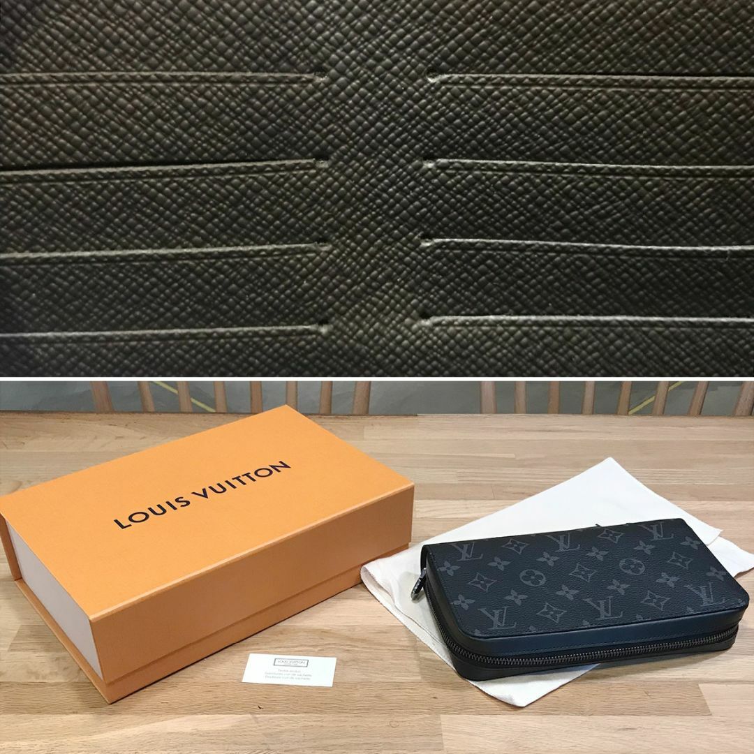 LOUIS VUITTON(ルイヴィトン)の新品同様 ルイヴィトン 現行 エクリプス ジッピーXL ラウンドファスナー長財布 メンズのファッション小物(長財布)の商品写真