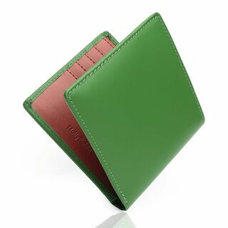 【色: Green】[HollyRobin] 財布 メンズ 2つ折り 本革 ボッ(その他)