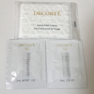 コスメデコルテ(COSME DECORTE)のコスメデコルテ♡乳液＆化粧水 サンプルセット♡コットン付き♩(サンプル/トライアルキット)