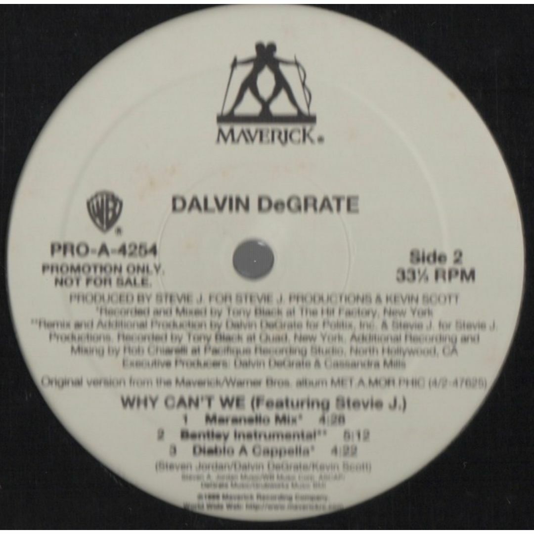 【廃盤12inch】Dalvin DeGrate / Why Can't We エンタメ/ホビーのエンタメ その他(その他)の商品写真