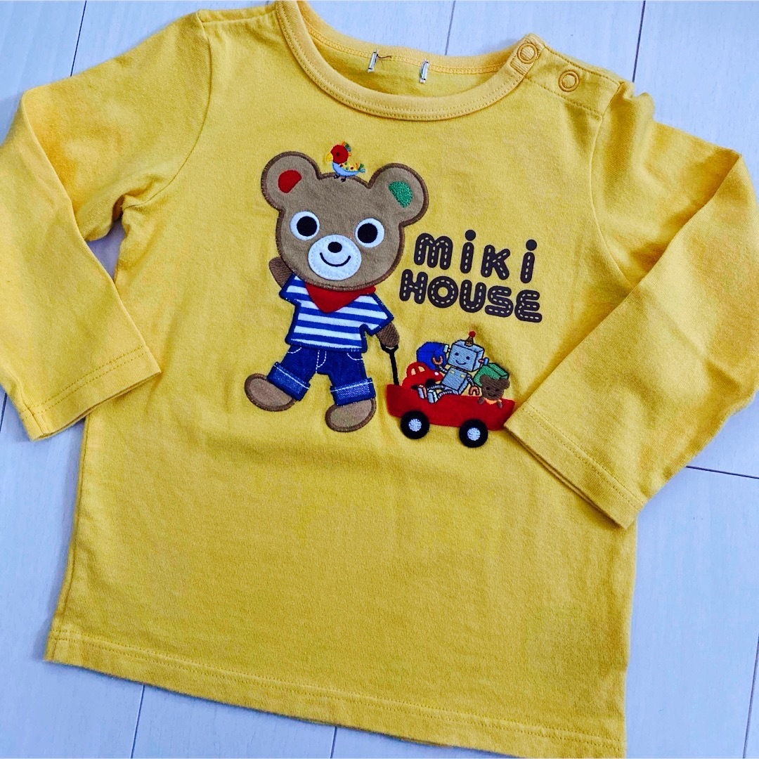 mikihouse(ミキハウス)のミキハウス　90 長袖　ロンT プッチーくん キッズ/ベビー/マタニティのキッズ服男の子用(90cm~)(Tシャツ/カットソー)の商品写真