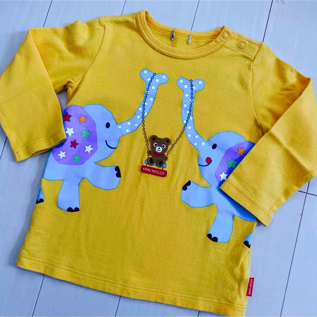 mikihouse(ミキハウス)のミキハウス　90 長袖　ロンT プッチーくん キッズ/ベビー/マタニティのキッズ服男の子用(90cm~)(Tシャツ/カットソー)の商品写真