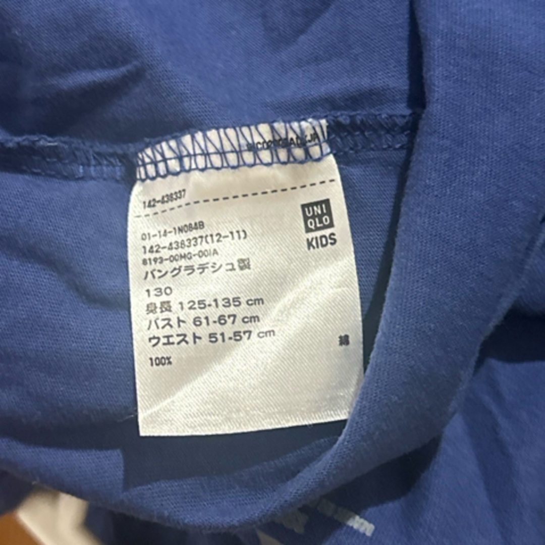 UNIQLO(ユニクロ)のユニクロ　130cm ワンピース キッズ/ベビー/マタニティのキッズ服女の子用(90cm~)(ワンピース)の商品写真