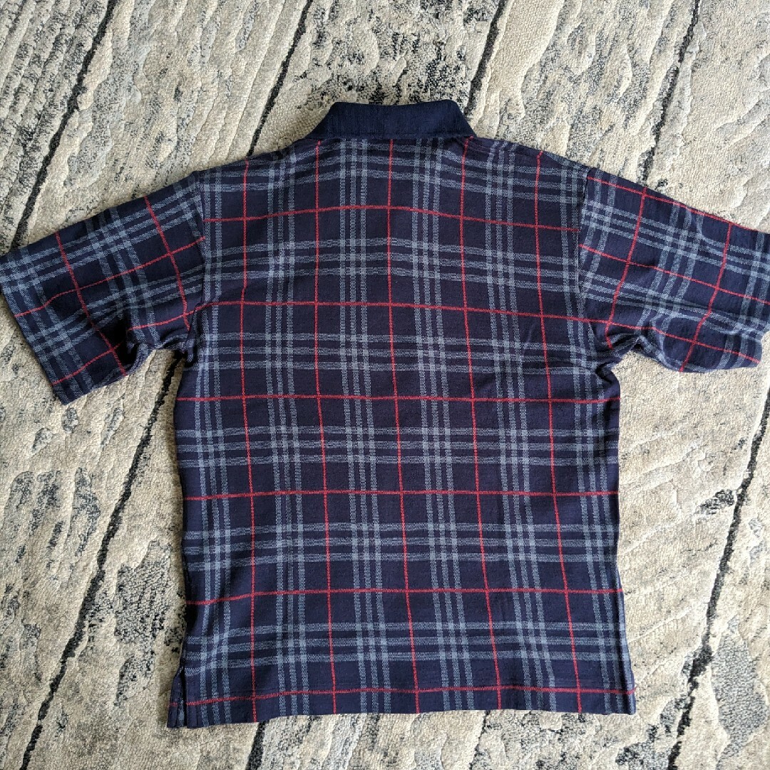 BURBERRY(バーバリー)のバーバリー ポロシャツ　メンズ　ノバチェック　ネイビー　半袖 メンズのトップス(Tシャツ/カットソー(半袖/袖なし))の商品写真