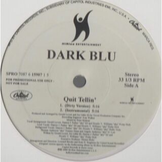 【廃盤12inch】Dark Blu / Quit Tellin'(その他)