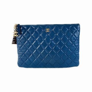 CHANEL - CHANEL シャネル ココマーク  キャビアスキン ハンドバッグ ブルー A-2142