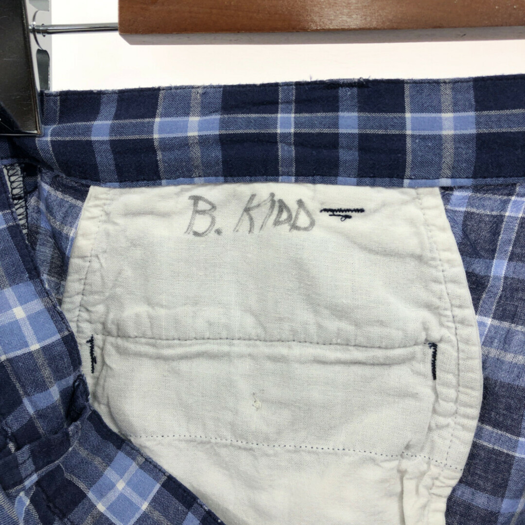 POLO RALPH LAUREN(ポロラルフローレン)のPolo by Ralph Lauren ポロ ラルフローレン TYLER SHORT チノショートパンツ ポロチノ チェック ブルー (メンズ W34) 中古 古着 Q6477 メンズのパンツ(ショートパンツ)の商品写真