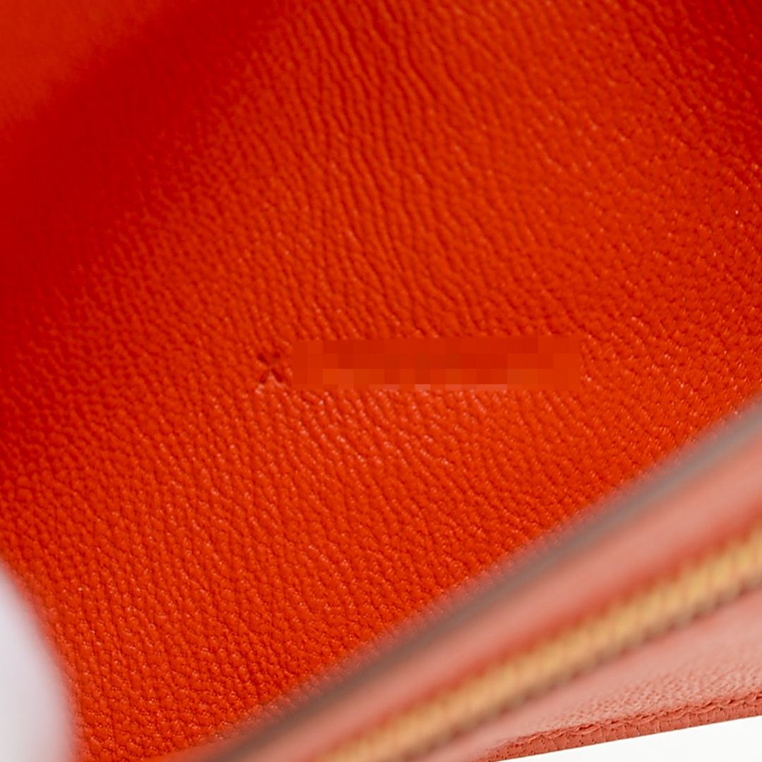 Hermes(エルメス)のエルメス ベアンスフレ 二つ折り長財布 クロコアリゲーター オレンジポピー ゴー レディースのファッション小物(財布)の商品写真
