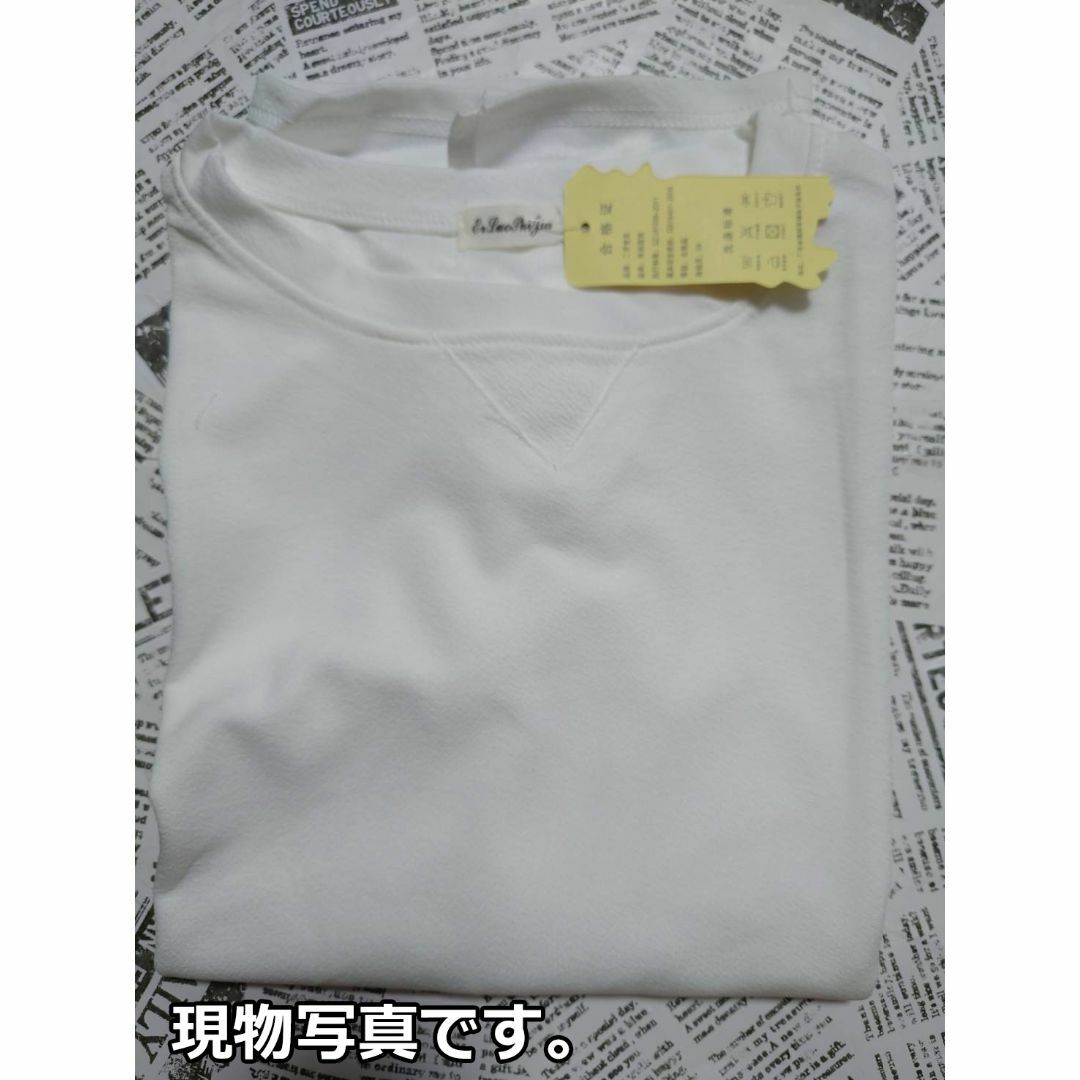 メンズ  Tシャツ ビッグ オーバーサイズ 半袖 白 ホワイト ストリート M メンズのトップス(Tシャツ/カットソー(半袖/袖なし))の商品写真