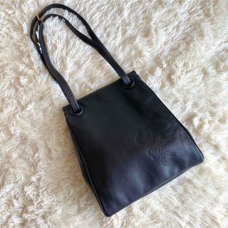 【希少】LOEWE ロエベ アナグラム ヴィンテージ ショルダーバッグ ブラック