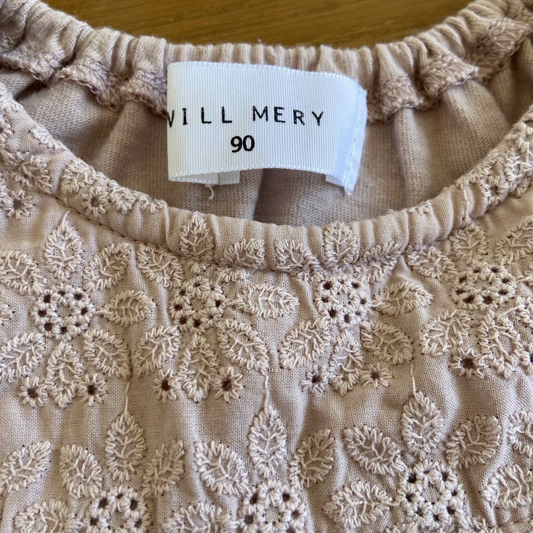 WILL MERY(ウィルメリー)の女の子80cmデザインTシャツ キッズ/ベビー/マタニティのベビー服(~85cm)(Ｔシャツ)の商品写真