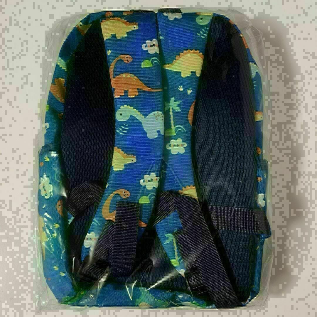 新品 ブルー キッズ リュック 恐竜 男の子 保育園 幼稚園 通園バッグ 軽量 キッズ/ベビー/マタニティのこども用バッグ(通園バッグ)の商品写真