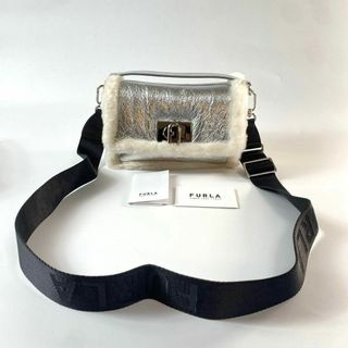 フルラ(Furla)の美品 フルラ FURLA 2way ムートン ショルダーバッグ ハンドバッグ(ショルダーバッグ)