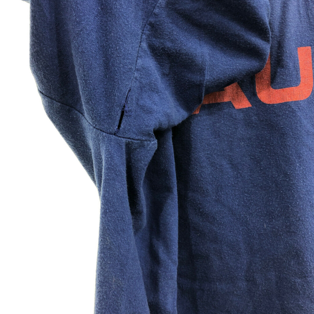 NAUTICA(ノーティカ)のUSA製 NAUTICA ノーティカ ロゴ 半袖Ｔシャツ ブルー (メンズ XL) 中古 古着 Q6480 メンズのトップス(Tシャツ/カットソー(半袖/袖なし))の商品写真