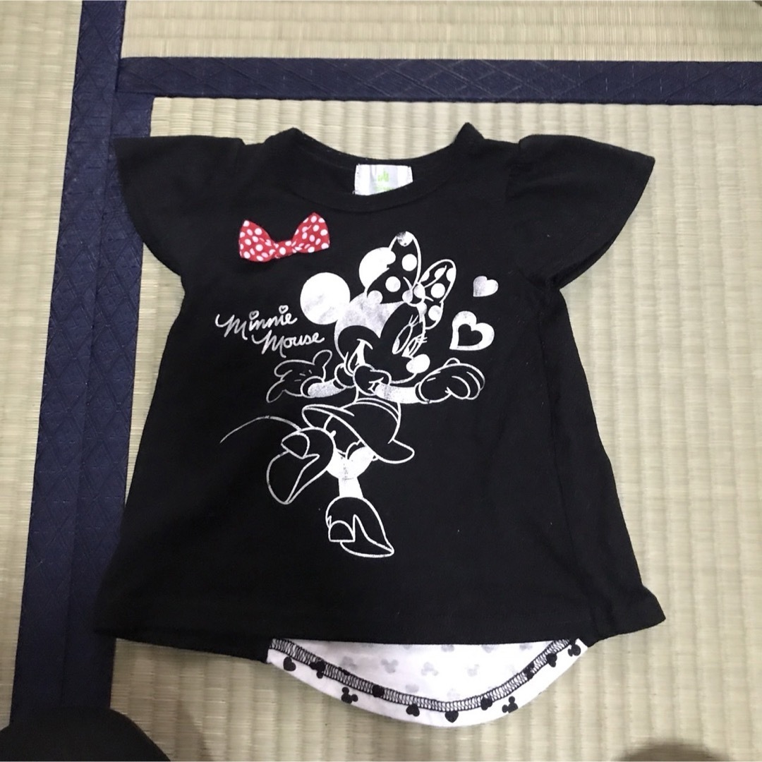 西松屋(ニシマツヤ)のミニーちゃん半袖Tシャツ キッズ/ベビー/マタニティのキッズ服女の子用(90cm~)(Tシャツ/カットソー)の商品写真