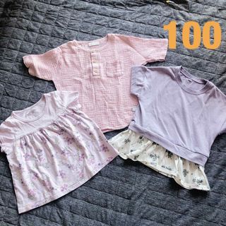 女の子　半袖　100cm(Tシャツ/カットソー)