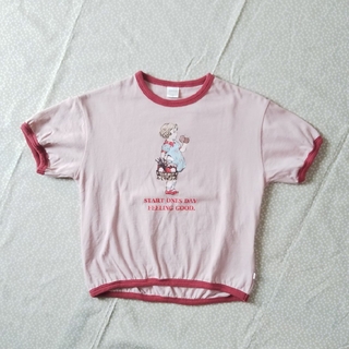 フタフタ(futafuta)のfutafuta  Tシャツ レトロ 120cm(Tシャツ/カットソー)