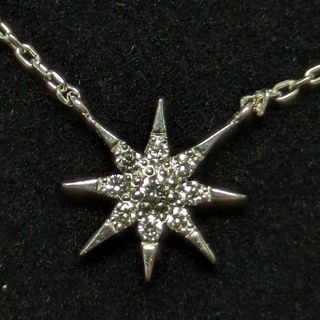 スタージュエリー(STAR JEWELRY)の672 スタージュエリーダイヤネックレスK18WGホワイトゴールド0.02ct(ネックレス)