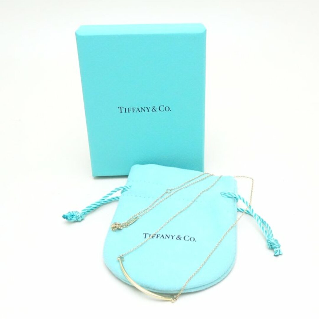 Tiffany & Co.(ティファニー)のTIFFANY&Co. ティファニー Tスマイル ネックレス スモール K18YG イエローゴールド/291828【中古】【BJ】 レディースのアクセサリー(ネックレス)の商品写真