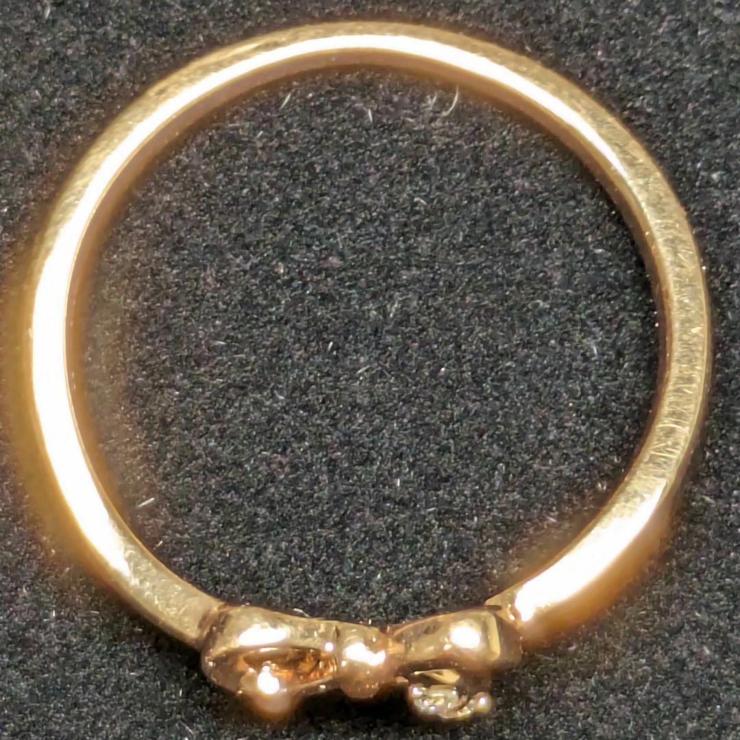 4℃(ヨンドシー)の748 Canal4℃ダイヤリングK10PGピンクゴールド6号 レディースのアクセサリー(リング(指輪))の商品写真