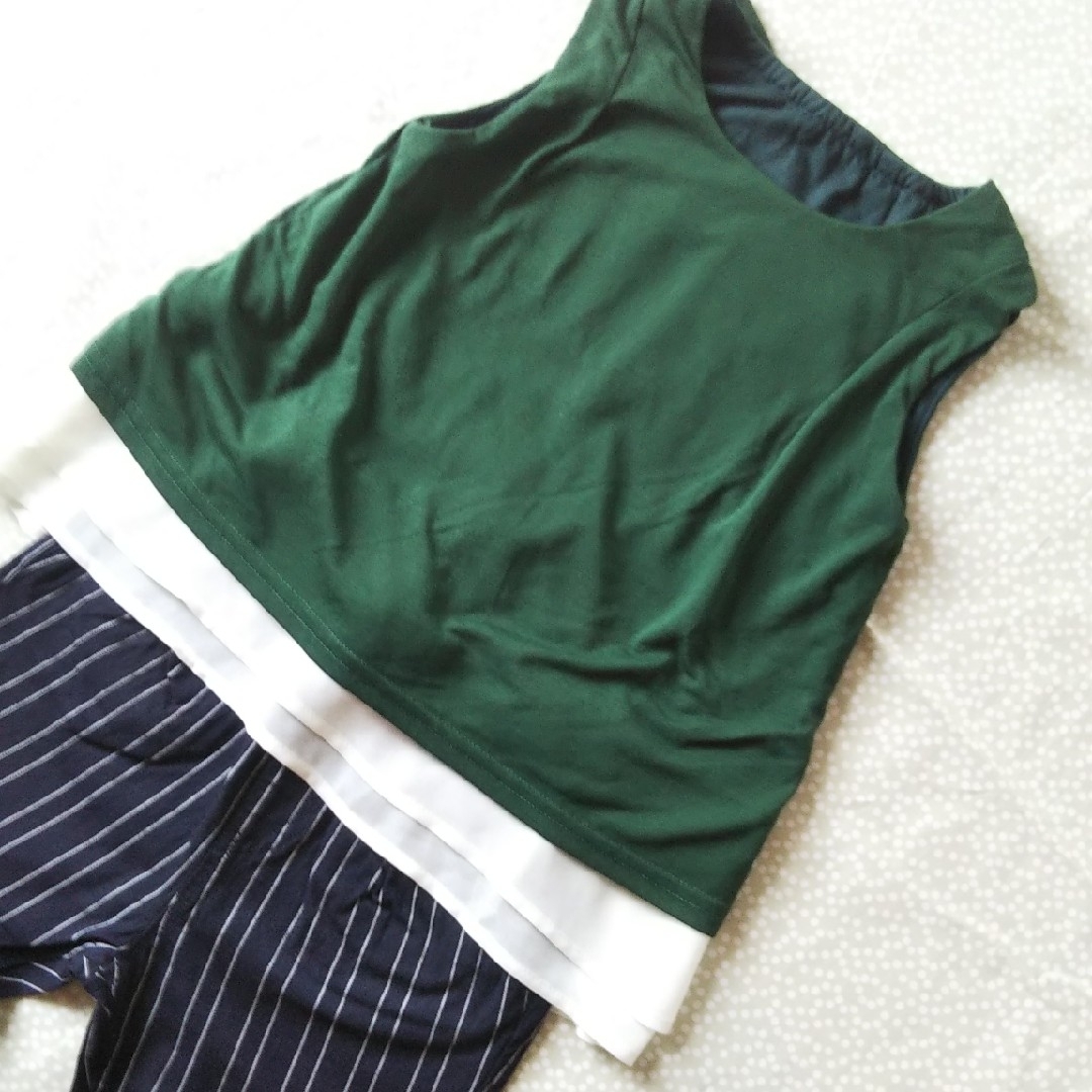 GLOBAL WORK(グローバルワーク)のGLOBAL WORK  タンクトップ  100cm キッズ/ベビー/マタニティのキッズ服女の子用(90cm~)(Tシャツ/カットソー)の商品写真